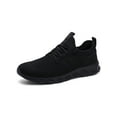 thumbnail image 3 of Woobling Unisex Casual Shoe Flat Sneakers Lace Up Fashion Sneaker Work Sport Shoes Breathable Non Slip Black 9, 3 of 9
