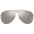 thumbnail image 2 of Versace Light Gray Mirrored Silver Pilot Men's Sunglasses VE2243 10026G 43, Optical., 2 of 5