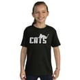 thumbnail image 4 of Cats Kittycat Feline Lovers Cool Cute Crewneck T Shirts Boy Girl Teen Brisco Brands L, 4 of 6