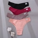 thumbnail image 3 of 6 Tangas De Color Sólido Para Mujer Calzoncillos De Cintura Baja Cómodas Y Sexy Bikinipangjing, 3 of 4