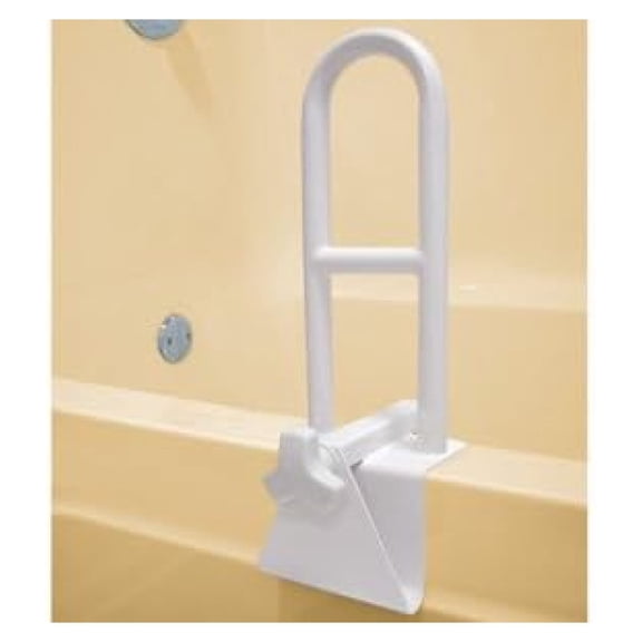 Easy Grip Adjustable Tub Bar – Safety Grab Handle for The Bathtub – Easy to Mount on Tub Rail – Supports up to 250 lbs - White