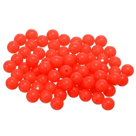 Fishing Beads Glow Soft Plastic Bait Eggs Lure Rigs 7 mm for Saltwater Freshwater (1000 Pack Red)