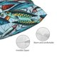 thumbnail image 3 of Fotbe Colorful Fishing Baits Funda de Almohada Decorativa Estilo Occidental, Lujo en Algodón, Fundas para Almohadas King, Cojín Estampado para Decoración del Hogar-16"x24", 3 of 6