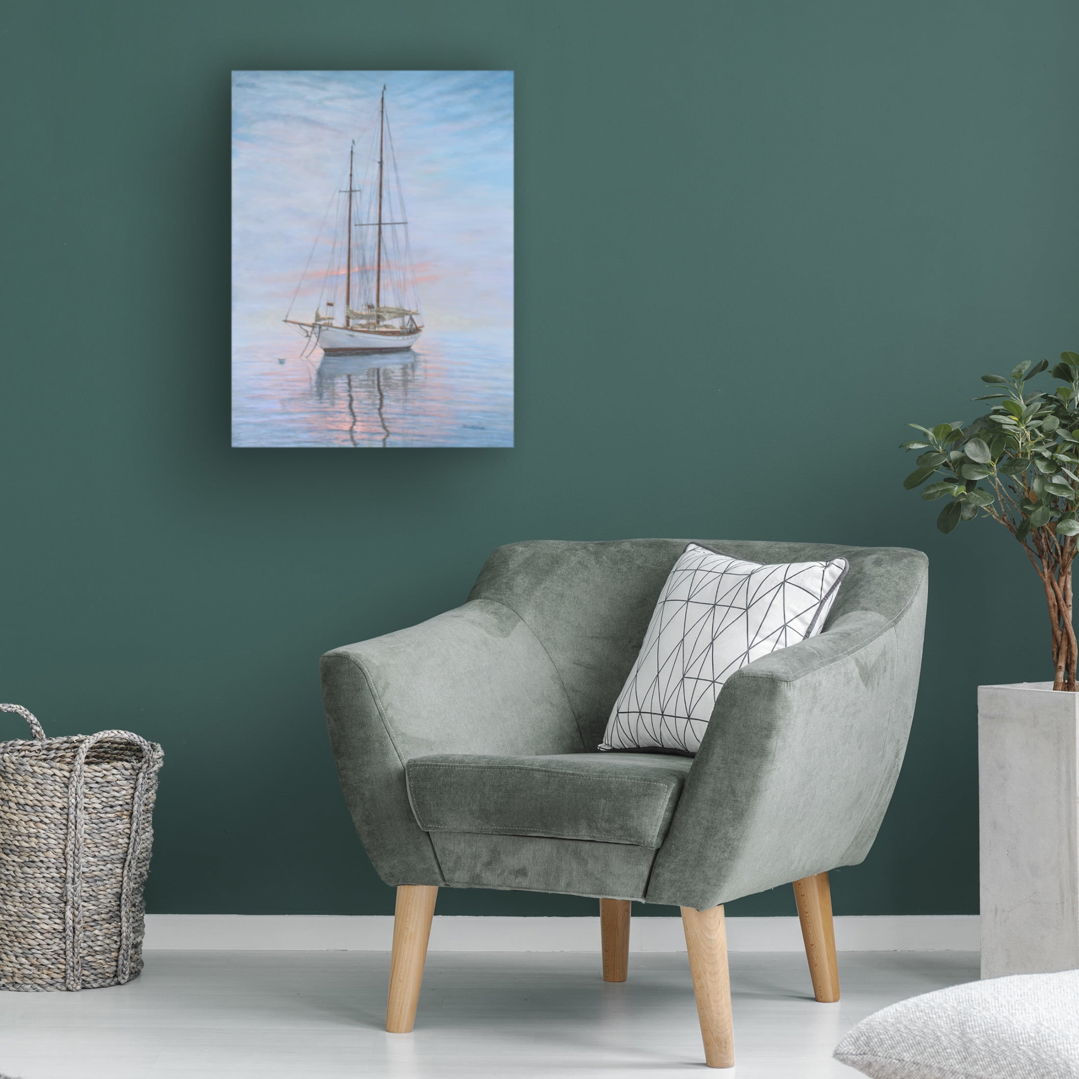 Canvas Wall Art - Bruce Dumas 'Restful Spirit' Wall Art for Living Room, Bedroom, or Office Décor by Trademark Fine Art - 18 x 24 Inches