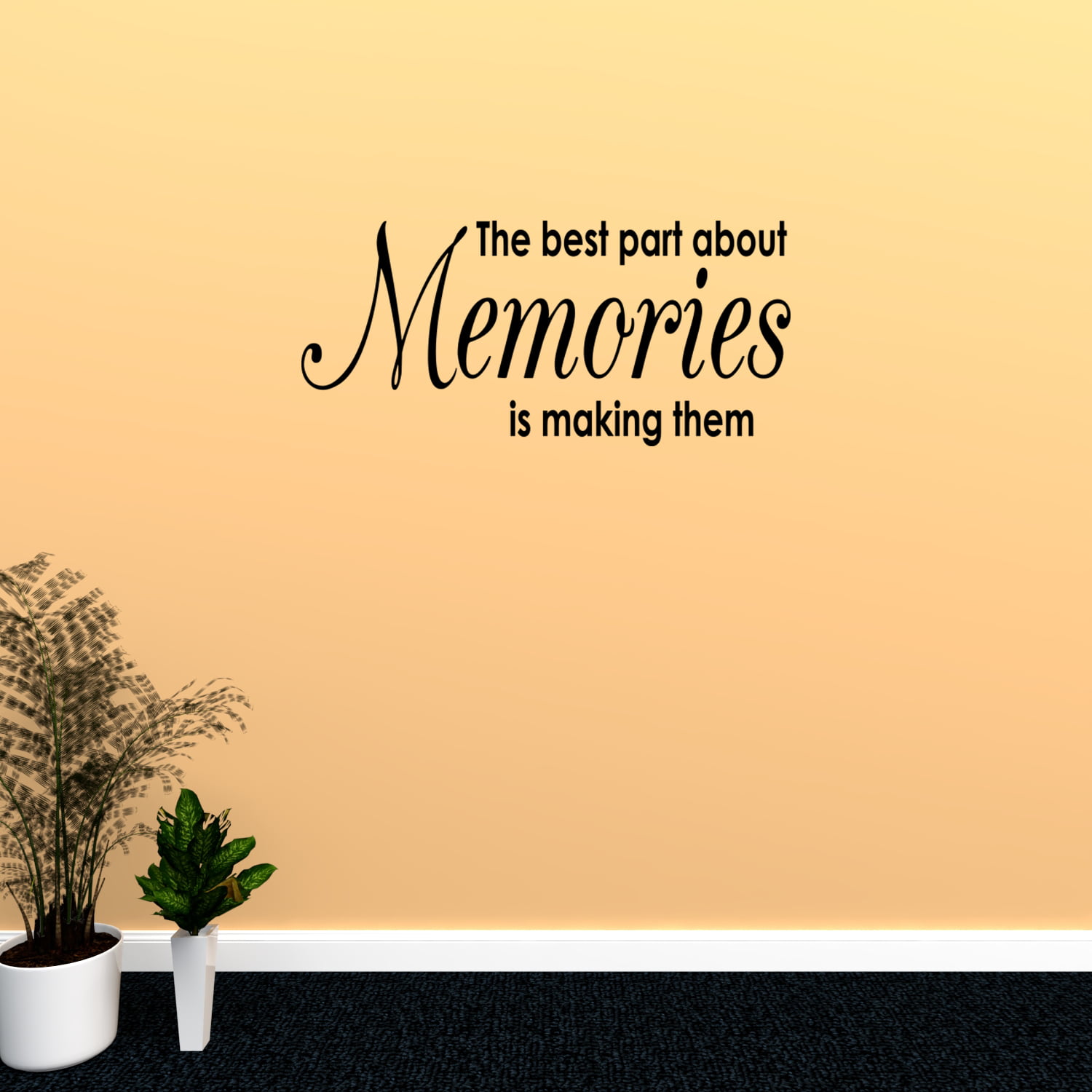 The fondest memories are made Vinyl Wall Art Words Decals Stickers Decor Custom 