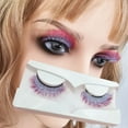 thumbnail image 2 of EIMELI Boc 1 Pair 3D False Eyelashes Fluorescent Comfortable to Wear Fiber Gradient Color Beauty False Eye Lashes for Women, 2 of 10