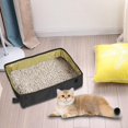 thumbnail image 4 of Inodoro portátil para , arena plegable ligera, tela Oxford, suministros resistentes arañazos, accesorios para viajes en interiores , amarillo, s Salvador baño de gato, 4 of 8