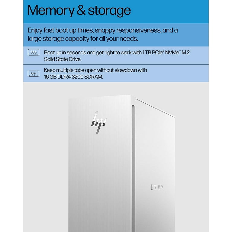 HP Envy Gaming Desktop PC, 12th Gen Intel 16-Core i9-12900, NVIDIA