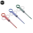 thumbnail image 2 of Seringue de Médecine pour Animaux, Distributeur de Pilules, Pistolet à Pilules, Capsule, Distributeur Poussoir, Aiguille d'Injection de Lait, Kit d'Alimentation pour Chien, Chat, Chiot, Rouge, 2 of 6