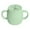 green, variant on Silicone snack cup, anti overflow food container, suitable for young children and infants - green