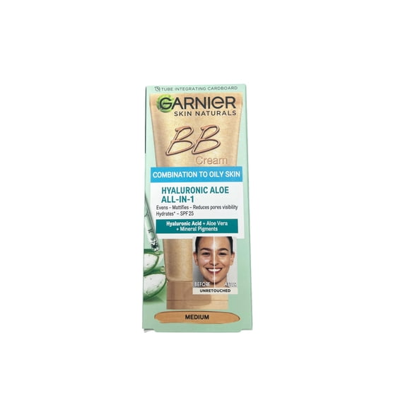 BB Cream Garnier Ácido Hialurónico Aloe Medio 50 ml