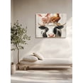 thumbnail image 4 of Rooster Cow Pig Canvas Print Wall Art Countryside Framed Canvas Art Wall Decor Farmhosue Pictures Painting Morden Artwork for Living Room Bedroom, Ready to Hang - 20"x24", 4 of 6