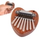 thumbnail image 1 of Mini piano de pulgar de madera maciza de 8 tonos | Kalimba portátil de madera | Instrumento musical fácil de tocar para principiantes, niños y adultos | Ligero con cordón para viajes, exteriores y, 1 of 5