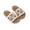 Beige, variant on breaise Girls Sandals Hollow Out Slip-on House Slippers Comfortable Open Toe Flat Sandals Casual Bath Slippers 3-11Years