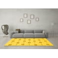thumbnail image 3 of Ahgly Company Indoor Round Solid Yellow Modern Area Rugs, 6' Round, 3 of 4
