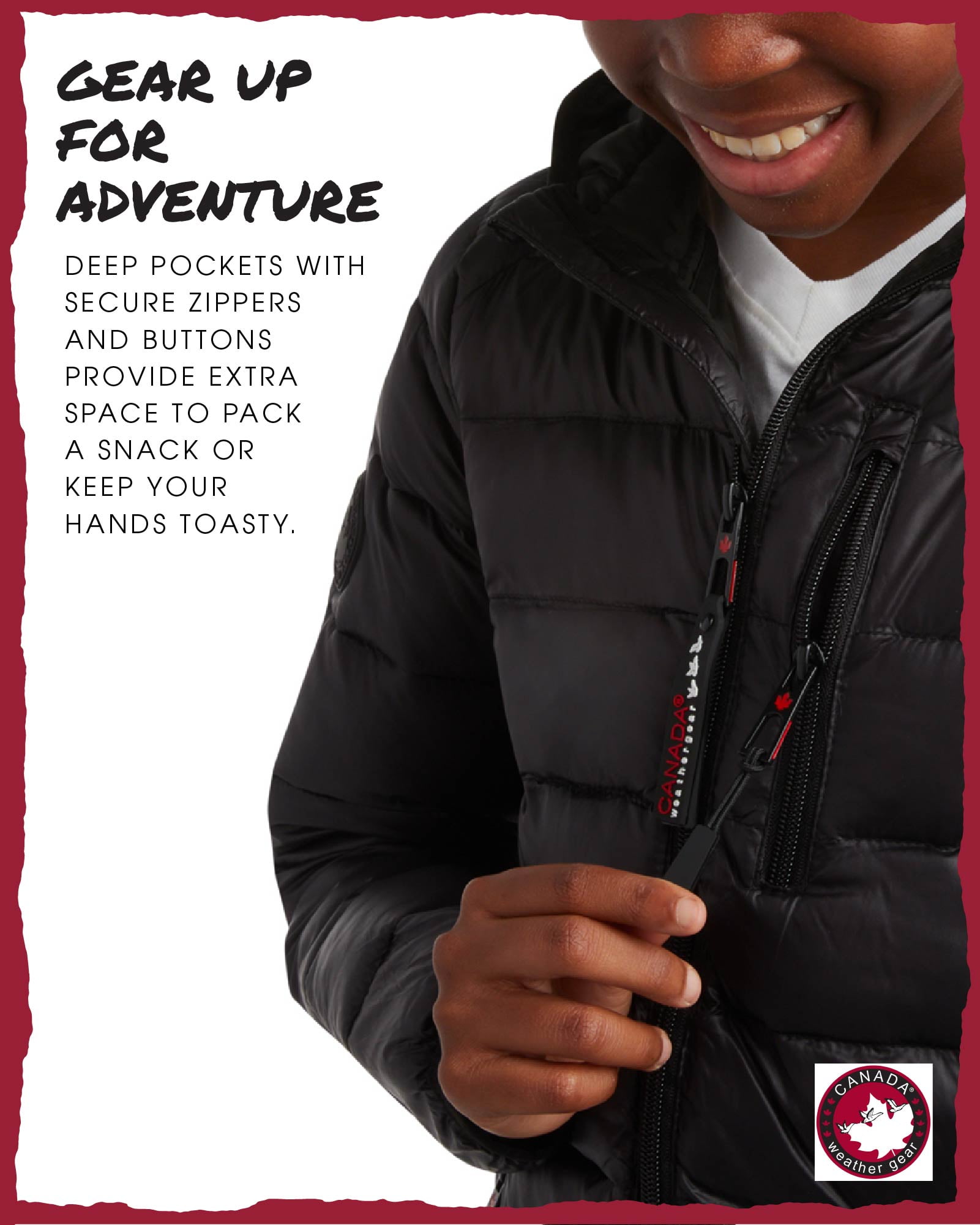 CANADA WEATHER GEAR Boys' Puffer Jacket - Lightweight Nylon Packable Winter Coat for Boys (8-20)