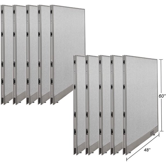 GOF 10 Quantities Orders 48"w x 60"h Office Single Partition Custom Built Workstation Wall Office Divider