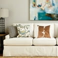 thumbnail image 2 of 18" x 18" x 5" White And Brown Quattro  Pillow, 2 of 3