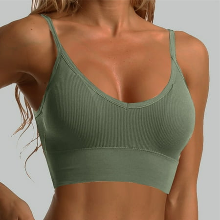 

Yuelianxi Women Sports Bra Seamless Wireless Sport Bras For Yoga Workout Fitness Brief Push Up Crop Tops