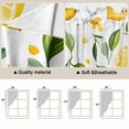 thumbnail image 5 of Swag Valance Curtains for Windows, Yellow Lemon Light Filtering Kitchen Curtains with Rod Pocket, White Flowers Botanical Fruit Decorative Window Treatment Valances for Living Room, 28x36 - 2 PCS, 5 of 9