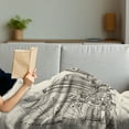 thumbnail image 3 of NYC Soft Flannel Fleece Throw Blanket, Sketchy Engraving Style Drawing of Times Square Urban Famous Scene Towers Print, Cozy Plush for Indoor and Outdoor Use, 60" x 80", Eggshell Taupe, by Ambesonne, 3 of 5