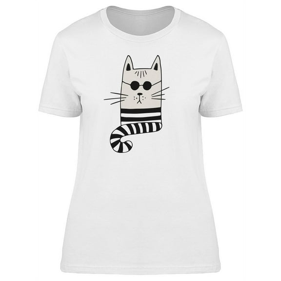 Cool Cat With Sunglasses Tee Women's -Image by Shutterstock