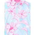 thumbnail image 2 of Birdie Bound Boy's Performance Hibiscus Tropical Printed Golf Polo Shirt, Sizes XS-XL, 2 of 3