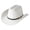 White, variant on RUINIXCW Western Cowboy Hat for Men Women Cowgirl Hat Classic Felt Roll Up Fedora Hat with Buckle Belt Wide Brim Jazz Hat Themed Party Cap Wedding Party Costume