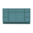 thumbnail image 3 of Vanity Art 54" Freestanding Bathroom Vanity Cabinet without Top in Sea Green, 3 of 6