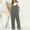 Dark Gray, variant on Virmaxy Women's Jumpsuits, Rompers & OverallsSummer Cotton & Linen Solid Overalls Shorts Sleeveless Spaghetti Straps Baggy Overalls with Pockets Dark Gray M