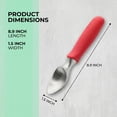 thumbnail image 7 of Ice Cream Scoop, 1 Pcs Stainless Steel Ice Cream Scooper, Comfortable Ergonomic Handle, Easy Release, Easy Clean, for Sorbet Red 8.9 in, 7 of 7