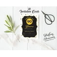 thumbnail image 3 of Darling Souvenir Black Birthday Invitation Card 28 Pcs Fill or Write In Blank Invites Printable Party Supplies 5 x 7 Inches, 3 of 5