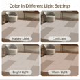 thumbnail image 7 of ODIKA 9'x12' Beige Taupe Modern Granite Geometric Washable Area Rug Contemporary Minimalist Block Pattern Non-Slip, Chair-Friendly for Dining Room, Basement, Large Office, 7 of 7