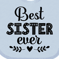thumbnail image 4 of Inktastic Best Sister Ever Gift Girls Baby Bib, 4 of 4