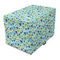 thumbnail image 1 of Valentine's Day Dog Crate Cover, Irregular Hearts in Blue and Green Tones, Easy to Use Pet Kennel Cover Small Dogs Puppies Kittens, 7 Sizes, Sea Blue Dark Seafoam, by Ambesonne, 1 of 6