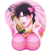 Anime Mouse Pads with Wrist Rest Support Soft Silicone Ergonomic 3D Mouse Pad Mat Gaming Mousepad for Computer Laptops