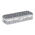thumbnail image 2 of Plastic Pencil Box Large Capacity Pencil Boxes Clear Boxes with Snap-Tight Lid Stylish Office Supplies Storage Organizer Box Colorful Dog Paw Prints, 2 of 7