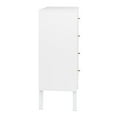 thumbnail image 4 of Allora Modern 4-Drawer Laminated Composite Wood Chest in White, 4 of 9