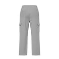 thumbnail image 5 of Nekdswn Boys Cargo Sweatpants 4‑15 Years Kids Fleece Lined Wide Leg Loose Pants Casual Elastic Drawstring Adjustable Cuff Trousers, 5 of 8