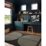 RUG ROBOT Modern Rainbow 4'x6' Area Rugs for Living Room, Washable Easy ...