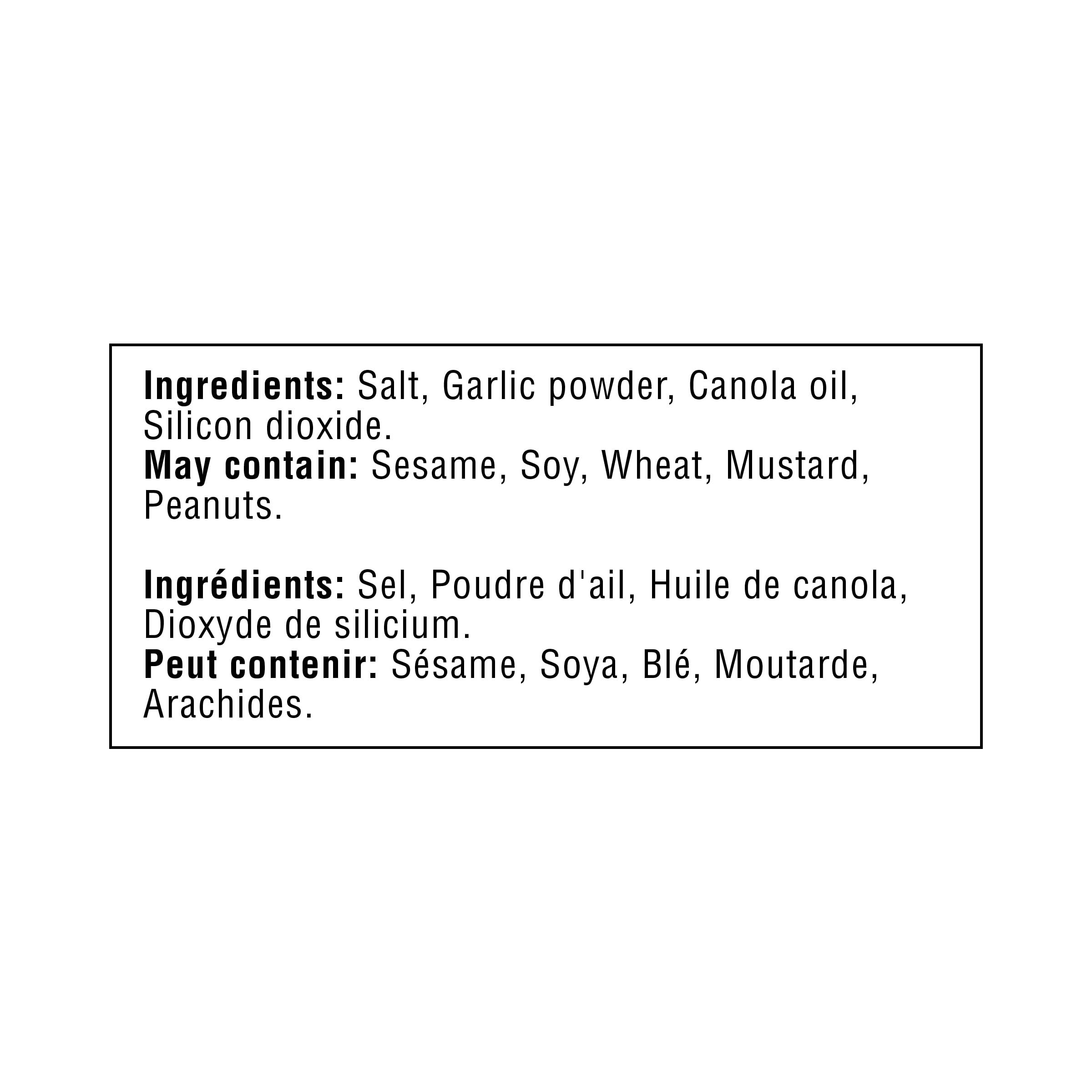 Great Value Garlic Salt, 250 g