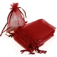 thumbnail image 5 of 100PCS Organza Gift Candy Sheer Bags Mesh Jewelry Pouches Drawstring Bulk for Wedding Party Favors Festival Christmas Valentine's Day, 5 of 6