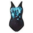 thumbnail image 3 of Women's Spring/Summer Printed Sports Swimwear with Chest Pads S-XXL, 3 of 3