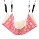 thumbnail image 3 of Hamaca colgante para gatos, colchoneta para dormir con correas ajustables, lavable rojo, 3 of 9