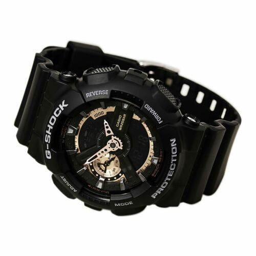 Casio Men's G-Shock GA110RG-1A Black Resin Quartz Sport Watch