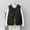 Black(New), variant on PNTUTB Women's Winter Warm Solid Color Puffer Vest Hoodless Sleeveless Snap Buttons Pocket Down Vest Coats