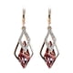 thumbnail image 2 of XWSHYW Pendientes Pendientes con Colgante de Diamante Geométrico, Piedra de Ojo de Gato Blanco, Polvo de Diamantes de Imitación, Rojo de Temperamento, Oreja Roja, 2 of 2
