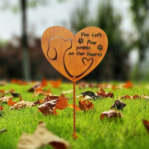 Dog Memorial Garden Stake, Dog Grave Markers Pet Plaque Burial Stake for Outdoor Yard Remembrance,Pet Memorial Gifts,Dog Memorial Garden Decor Sympathy Grave Stake,Gift Ideal for Dog Lovers