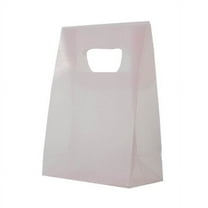 JAM Paper Frosted Lunch Bags, 3 x 4 x 1.5, Pink, 100/Pack, Small
