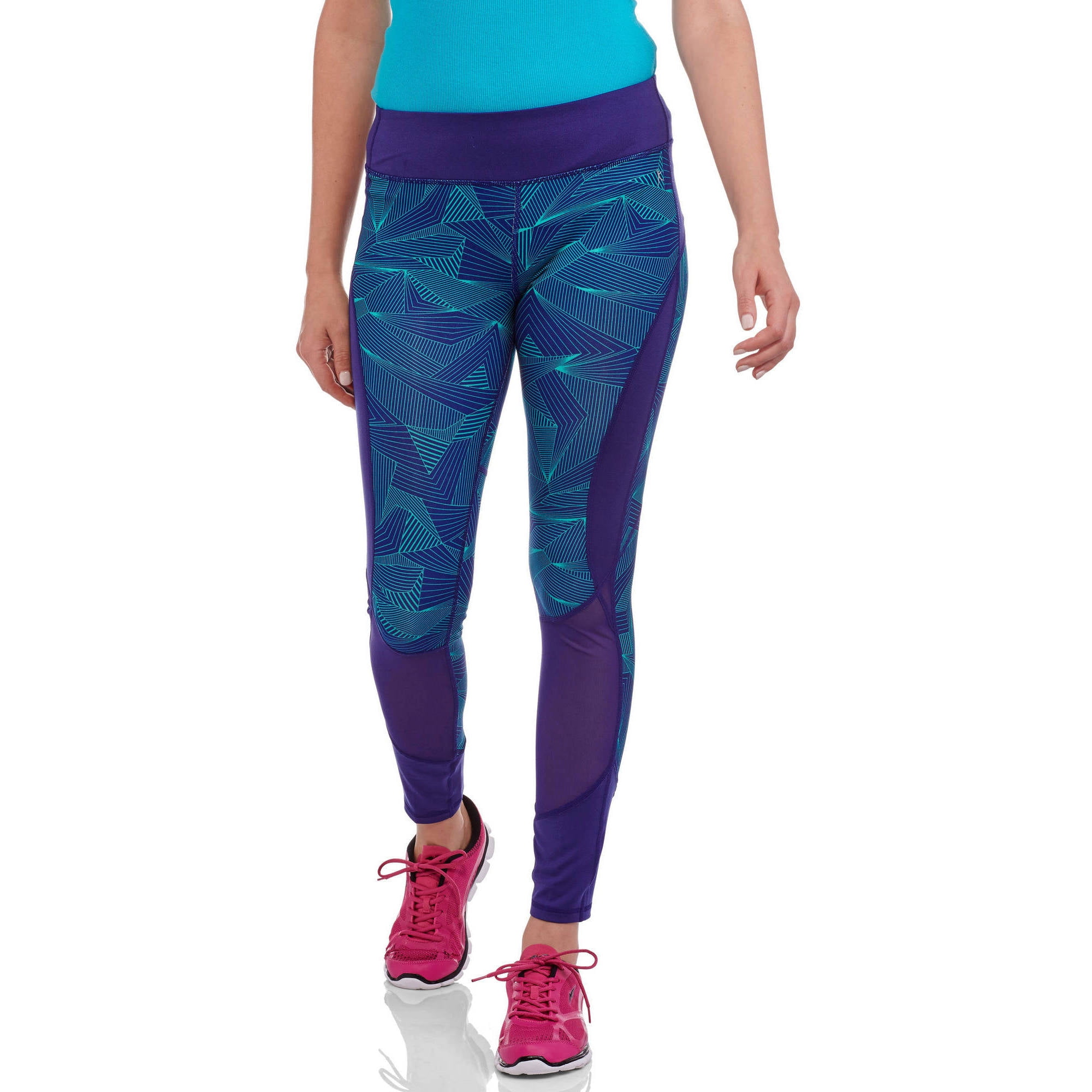 Women's Printed Melange Compression Leggings Walmart Inventory
